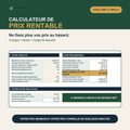 Calculateur de prix rentable – Excel