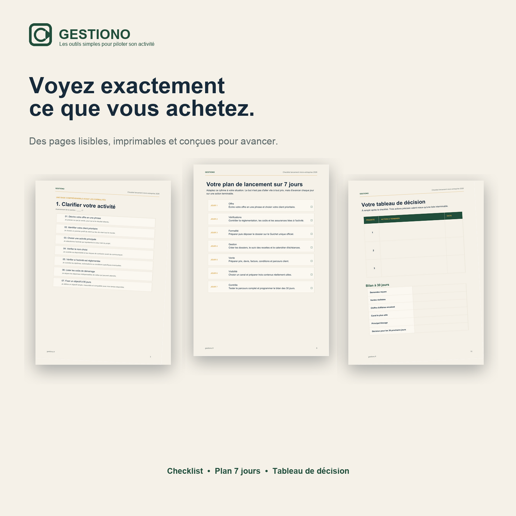 Checklist de lancement Micro-entreprise 2026